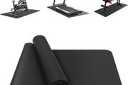 Treadmill Mat, Exercise Equipment Mat Heavy-Duty Protective Floor Mat for Under Stationary Bike, Spin Bike, Fitness Equipment, 180cm x 75cm, Black