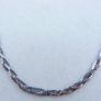 Vintage Italian Sterling Silver 925 Braided Minimalist S-link Chain Necklace length 16,5" - 4,21g Image 3
