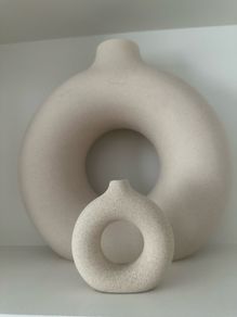 Modern Ceramic Donut Vase Set