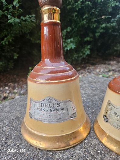 Whiskey bottles  Bells Scotch Whiskey Wade jars