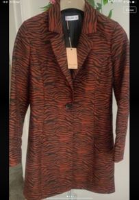 jacket bnwt gallery jacket animal print size 8