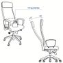 IKEA Markus Black Leather Office Chair .Good Condition Dublin 18 Image 2