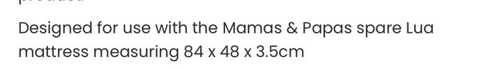 Mamas and Papas Mattress