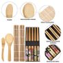 Brand New Sushi Set, 9 PCS Bamboo Sushi Rolling Mat Sushi Kit Image 4