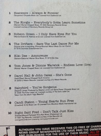 Sunday Love.  Compilation CD.