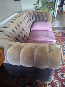 velvet chesterfield sofa