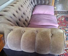 velvet chesterfield sofa