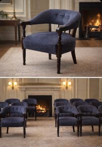 Set of 16 Solid Vintage Tub Armchairs