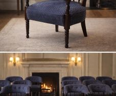 Set of 6 Solid Vintage Tub Armchairs
