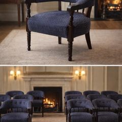 Set of 16 Solid Vintage Tub Armchairs