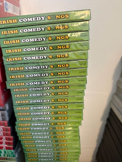 Irish Country, Folk and Comedy CD and DVD Lot. 250 Items. Mostly New and Sealed.