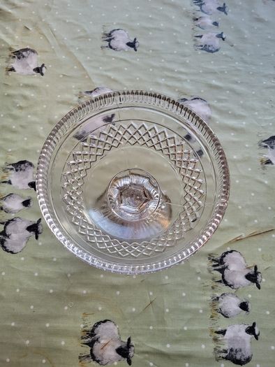 Vintage Glass Trifle Bowl