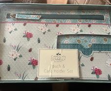 New Carolyn Donnelly Pouch & Card Holder Set