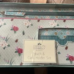 New Carolyn Donnelly Pouch & Card Holder Set