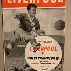 Vintage Liverpool FC Programmes x6 Season 1962/63