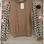 jumper bnwt one size tan jumper with frilled collar Image 5