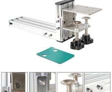 Aluminum Alloy Stainless Steel H Gear Shifter Fixture Clamp Mounting Bracket Steering Wheel Racing Game Gear Lever Fix Jig