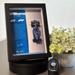 Williams F1 Frame with Carlos Sainz 1:64 Replica
