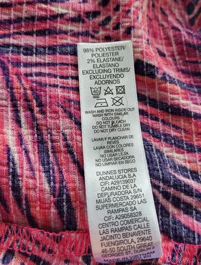 Dunnes pink pattern summer dress, Size 16-18