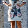 Irish Designer Fee G - Faux Leather Collar Floral Dress - Mint - UK 8 - BNWT RRP 229 Image 5