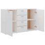Sideboard White 120x35.5x75 cm Chipboard Image 3