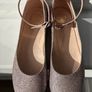 Girls Rose Gold Glitter Occasion Shoes Image 3