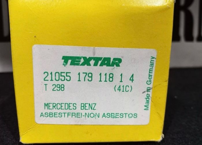 Mercedes-Benz 190 W201 Front Brake Pads TEXTAR T298 FF 2105517911814 (A10207)
