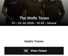 2 x Wolf Tone  tickets