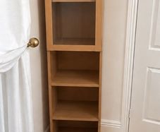 Tall Pine Display / Storage Unit with Glass Door