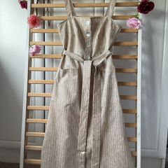dress Bnwt size 10 linen midi dress with belt