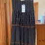 Fab Zara Bloggers Black Embroidered Boho MIDI Dress Image 7