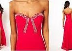 size 8 Lipsy VIP Jewel Bodice Maxi Dress with Thigh Split