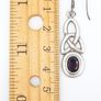 Vintage Sterling Silver And Garnet Earrings Image 7