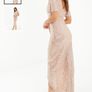 Quiz Sequin Midaxi Wrap Dress Image 5