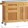 Bamboo Kitchen Island Cabinet Image 2