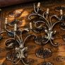 Pair of 1970s German Wrought Iron Wall Lights Image 6