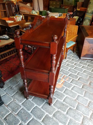 Antique mahogany dumbwaiter