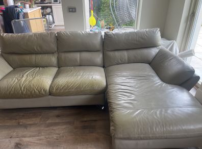 grey L-shaped sofa (has to go this week)