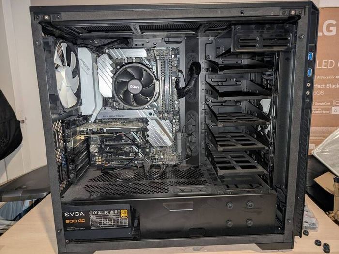 DIY Ryzen 7 1700 Workstation PC, 32 GB DDR4, X470 Mobo, Wifi 6