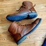 Men's Brown Leather Side-Zip Boots Image 7
