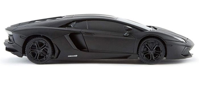Lamborghini Aventador Official Licensed Remote Control Car with Working Lights, Radio Controlled On Road RC Car 1:24 Scale, 2.4Ghz Matte Black (FREE POSTAGE)