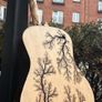 Guitar Custom with burned patterns Image 2