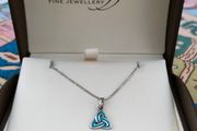Sterling silver Celtic knot pendant necklace