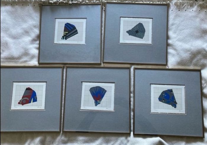Modern Matching Set of 7 Abstract Pictures
