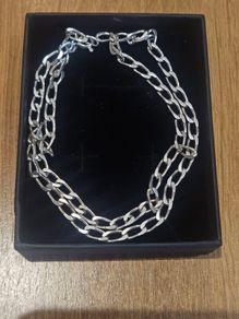 18 Inch Figaro chain sterling silver