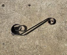 2x Wrought Iron brackets for hanging baskets