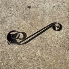 2x Wrought Iron brackets for hanging baskets