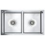 Handmade Kitchen Sink with Strainer Stainless Steel Image 2