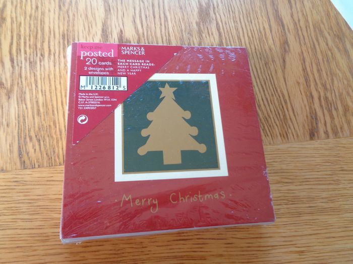 M&S Christmas Cards x 20 for Sale