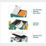 Kids Table Chair Set Kids Building Block Game Table for Children with 2 Chairs Learning Drawing Children Play Room Furniture Image 2